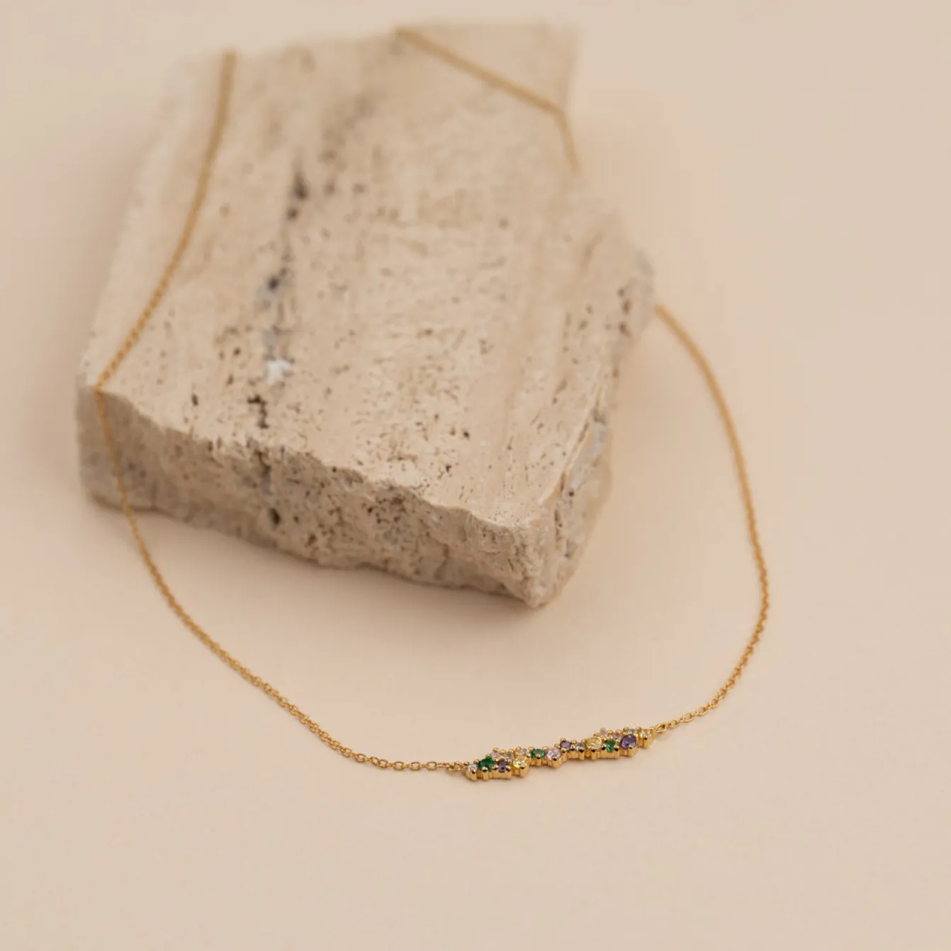 CLAIR RAINBOW GOLDEN NECKLACE