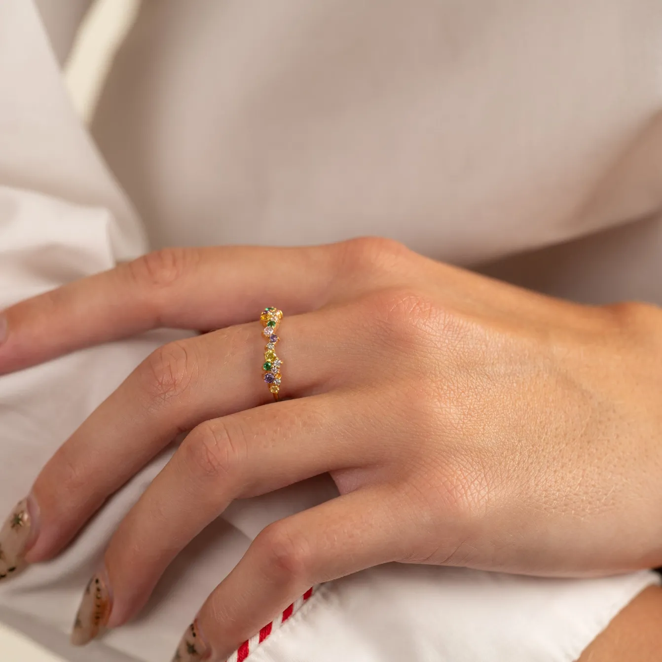CLAIR RAINBOW GOLDEN RING