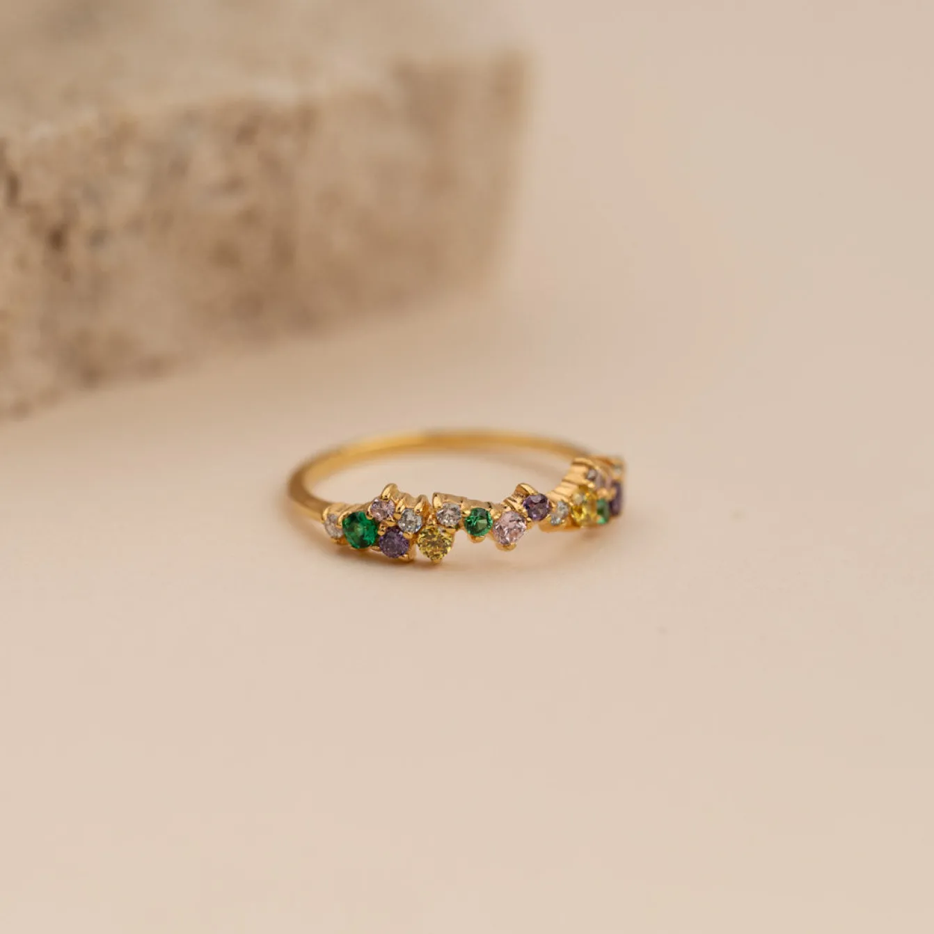 CLAIR RAINBOW GOLDEN RING