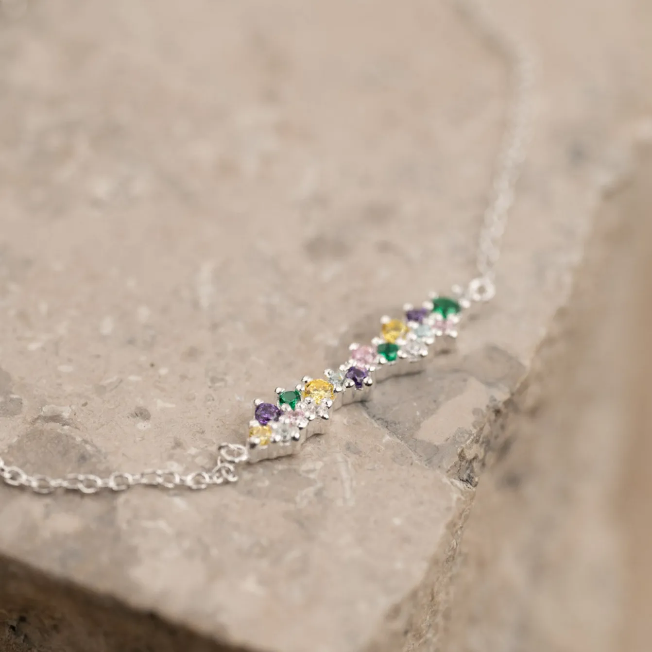 CLAIR RAINBOW SILVER BRACELET