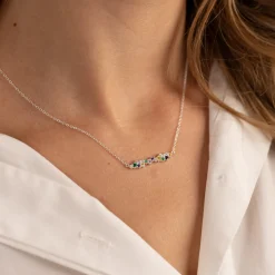 CLAIR RAINBOW SILVER NECKLACE