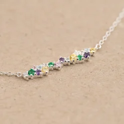 CLAIR RAINBOW SILVER NECKLACE