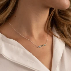 CLAIR RAINBOW SILVER NECKLACE