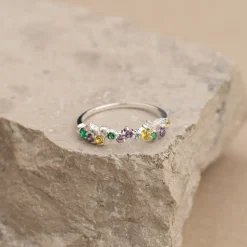 CLAIR RAINBOW SILVER RING