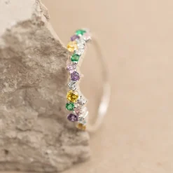 CLAIR RAINBOW SILVER RING