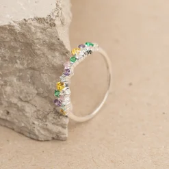 CLAIR RAINBOW SILVER RING