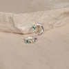 Clair Rainbow Sølv Mini Huggie Ørering - Sisi Copenhagen