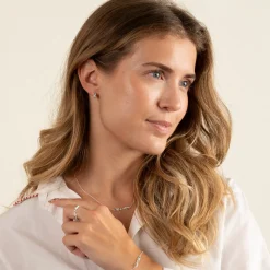 Clair Rainbow Sølv Mini Huggie Ørering - Sisi Copenhagen