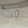 CLASSIC DIAMOND CREOL EARRING - 0.15ct - WG