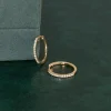 CLASSIC DIAMOND CREOL EARRING - 0.2ct - YG