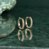 CLASSIC DIAMOND CREOL EARRING - 0.15ct - YG
