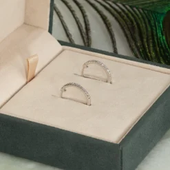 CLASSIC DIAMOND CREOL EARRING - 0.2ct - WG