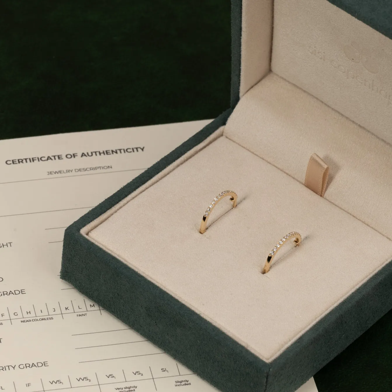 CLASSIC DIAMOND CREOL EARRING - 0.2ct - YG