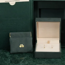 CLASSIC DIAMOND CREOL EARRING - 0.15ct - YG