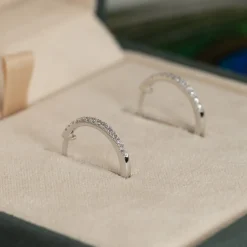 CLASSIC DIAMOND CREOL EARRING - 0.2ct - WG