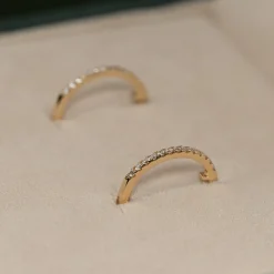 CLASSIC DIAMOND CREOL EARRING - 0.2ct - YG