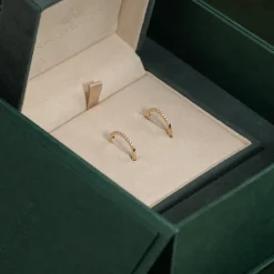 CLASSIC DIAMOND CREOL EARRING - 0.2ct - YG