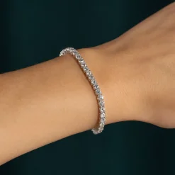 CLASSIC DIAMOND TENNIS BRACELET - 6.5ct - WG