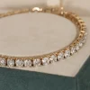 CLASSIC DIAMOND TENNIS BRACELET - 9.5ct - YG