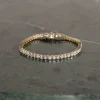 CLASSIC DIAMOND TENNIS BRACELET - 6.5ct - YG