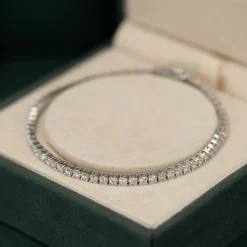 CLASSIC DIAMOND TENNIS BRACELET - 3.5ct - WG