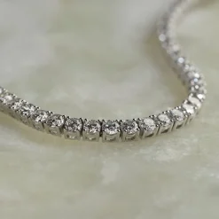 CLASSIC DIAMOND TENNIS BRACELET - 6.5ct - WG