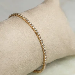 CLASSIC DIAMOND TENNIS BRACELET - 3.5ct - YG