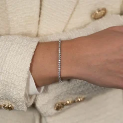 CLASSIC DIAMOND TENNIS BRACELET - 3.5ct - WG