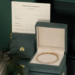 CLASSIC DIAMOND TENNIS BRACELET - 9.5ct - YG