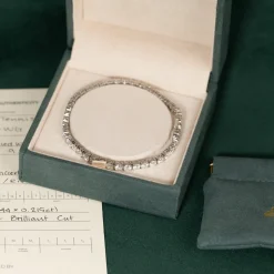 CLASSIC DIAMOND TENNIS BRACELET - 9.5ct - WG