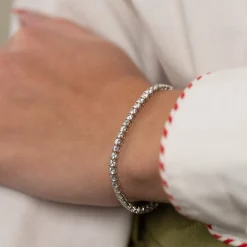 CLASSIC DIAMOND TENNIS BRACELET - 5ct - WG