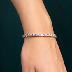 CLASSIC DIAMOND TENNIS BRACELET - 9.5ct - WG