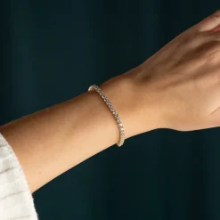 CLASSIC DIAMOND TENNIS BRACELET - 6.5ct - YG