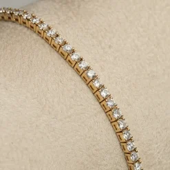 CLASSIC DIAMOND TENNIS BRACELET - 3.5ct - YG