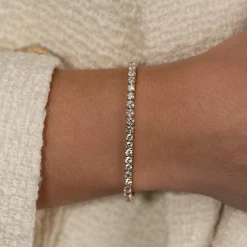 CLASSIC DIAMOND TENNIS BRACELET - 5ct - YG