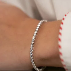 CLASSIC DIAMOND TENNIS BRACELET - 5ct - WG