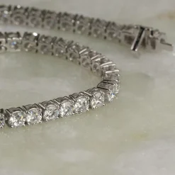 CLASSIC DIAMOND TENNIS BRACELET - 6.5ct - WG