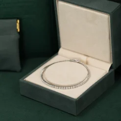 CLASSIC DIAMOND TENNIS BRACELET - 3.5ct - WG