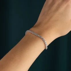 CLASSIC DIAMOND TENNIS BRACELET - 6.5ct - WG