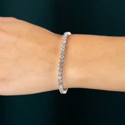 CLASSIC DIAMOND TENNIS BRACELET - 9.5ct - WG