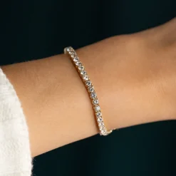 CLASSIC DIAMOND TENNIS BRACELET - 6.5ct - YG