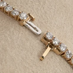 CLASSIC DIAMOND TENNIS BRACELET - 3.5ct - YG