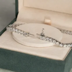 CLASSIC DIAMOND TENNIS BRACELET - 6.5ct - WG