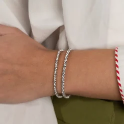 CLASSIC DIAMOND TENNIS BRACELET - 5ct - WG