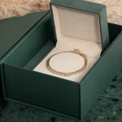 CLASSIC DIAMOND TENNIS BRACELET - 6.5ct - YG