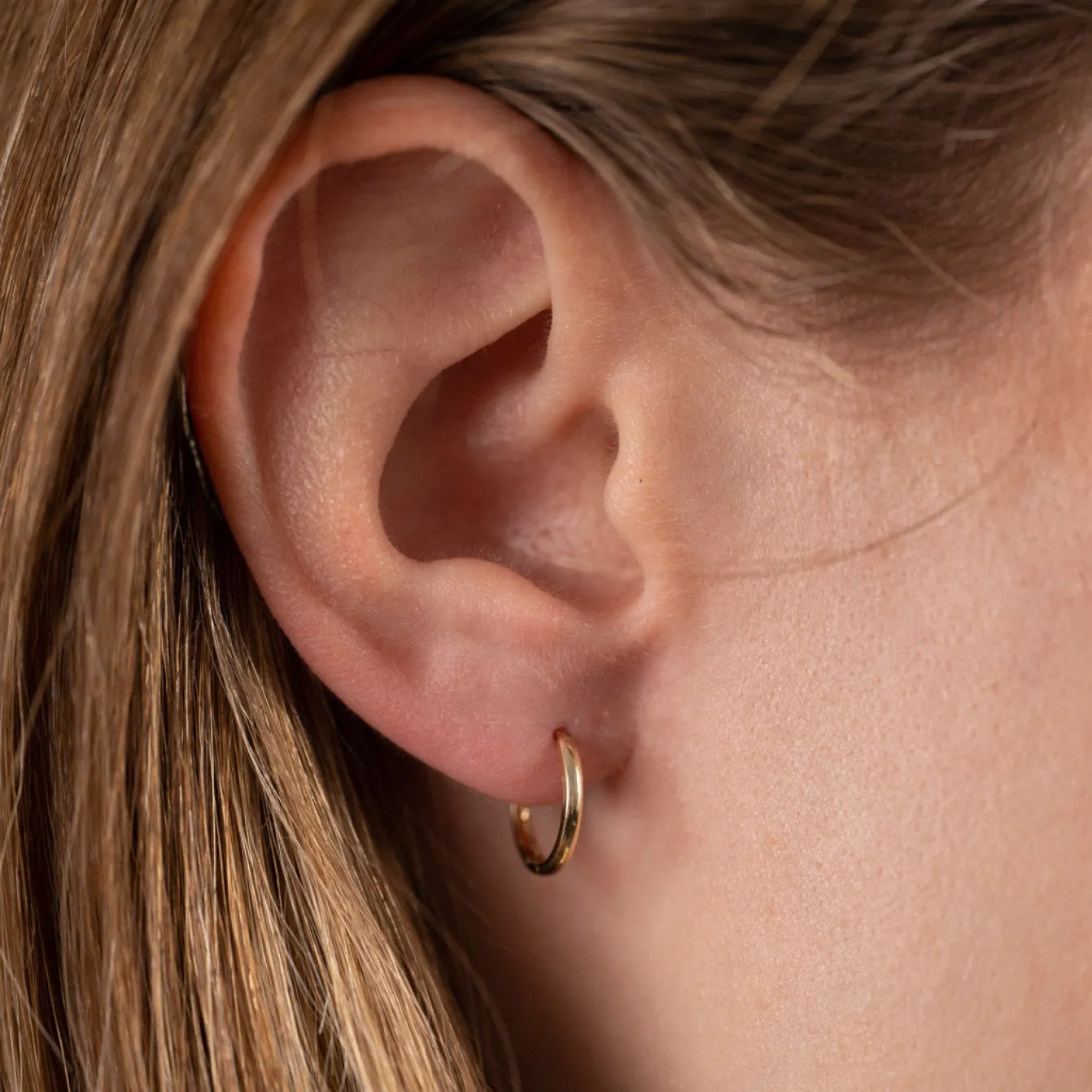 Classic Massiv Guld Creol Øreringe - 12mm - Sisi Copenhagen