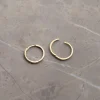 Classic Massiv Guld Creol Øreringe - 14mm - Sisi Copenhagen