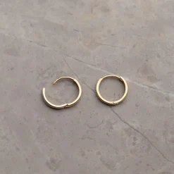 Classic Massiv Guld Creol Øreringe - 12mm - Sisi Copenhagen