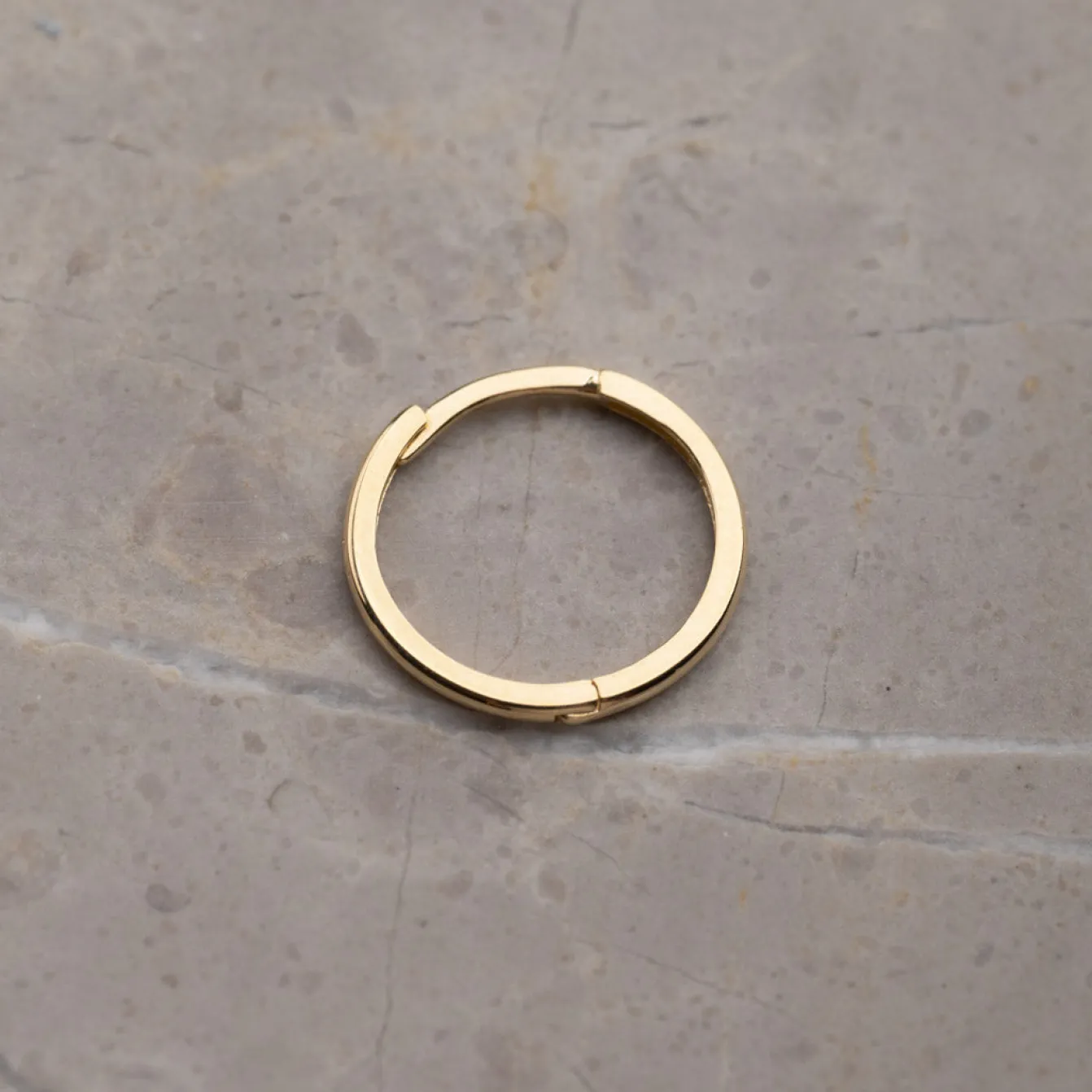 Classic Massiv Guld Creol Øreringe - 14mm - Sisi Copenhagen