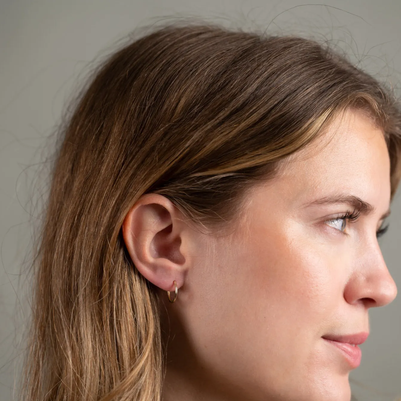 Classic Massiv Guld Creol Øreringe - 14mm - Sisi Copenhagen